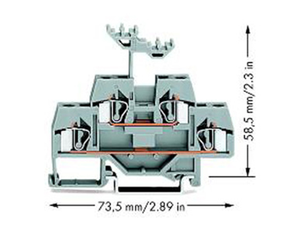 TD4-440 series double-layer terminal block